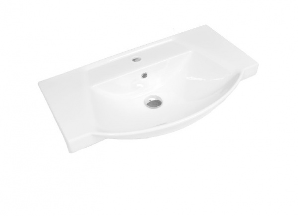 Тумба Лаванда-80 с 2 ящ. белая с раков. мебельн.Балтика-80 см MISTY 2312211 - Вид №1