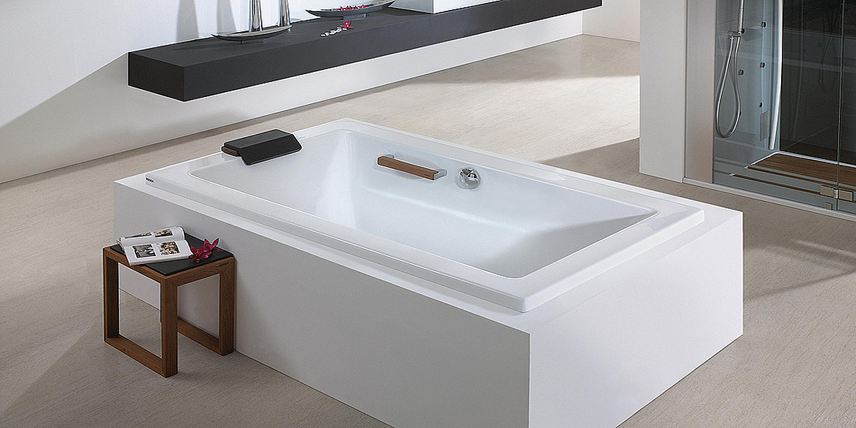 Ванна встраиваемая SCELTA 180х80 см с аэромассажем Deluxe HOESCH 3669 - Вид №1