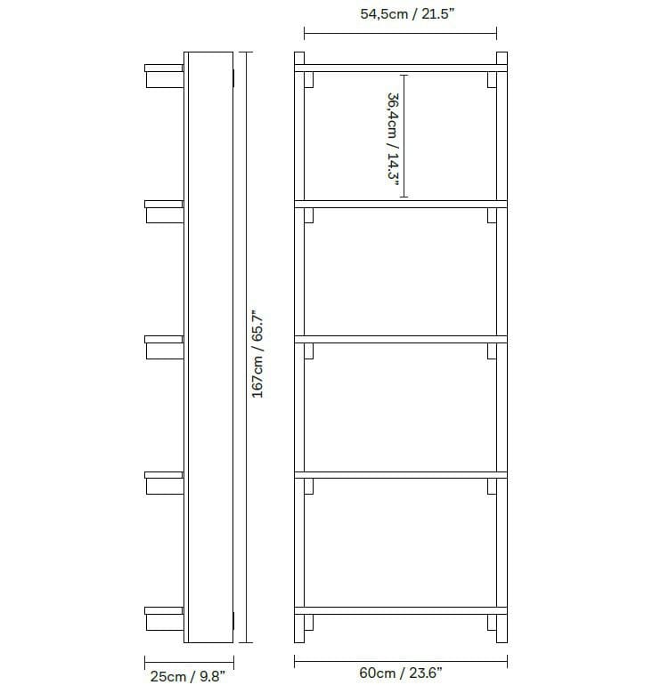 Деревянный подвесной книжный шкаф Form & Refine Beam ARCH-00034877 - Вид №5