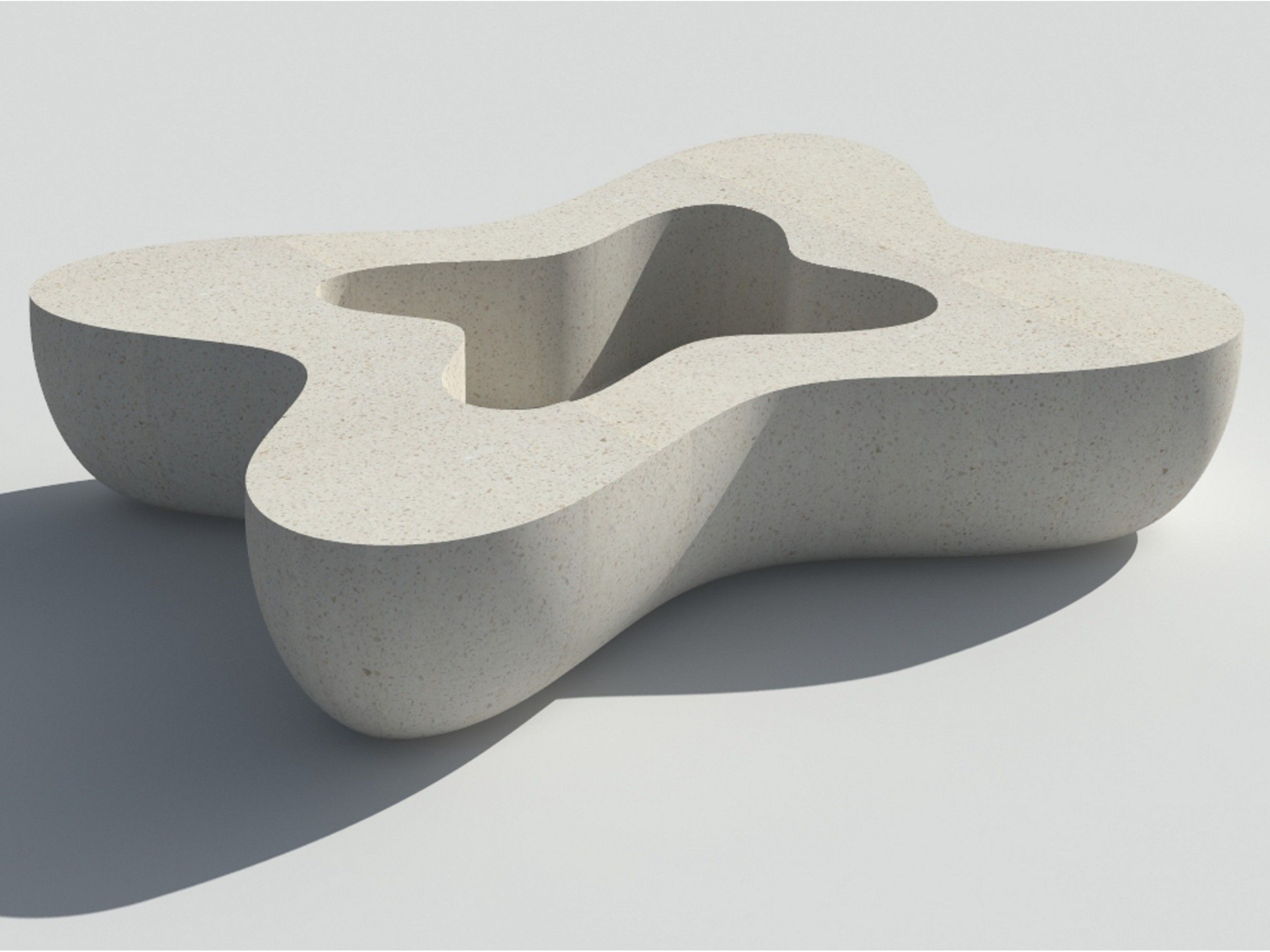 Реконструированная каменная скамья со встроенной плантатором Viscio Urban Design FLOWER ARCH-00072141 - Вид №2