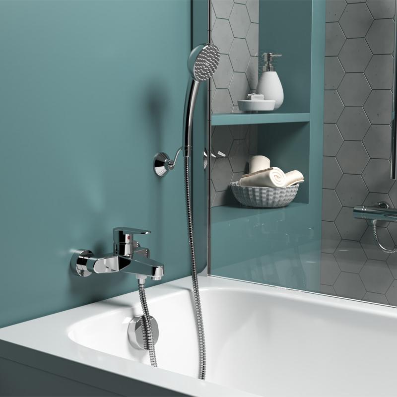 Paini Ventus 93CR105KM смеситель для ванны с аксессуаром  - Вид №1
