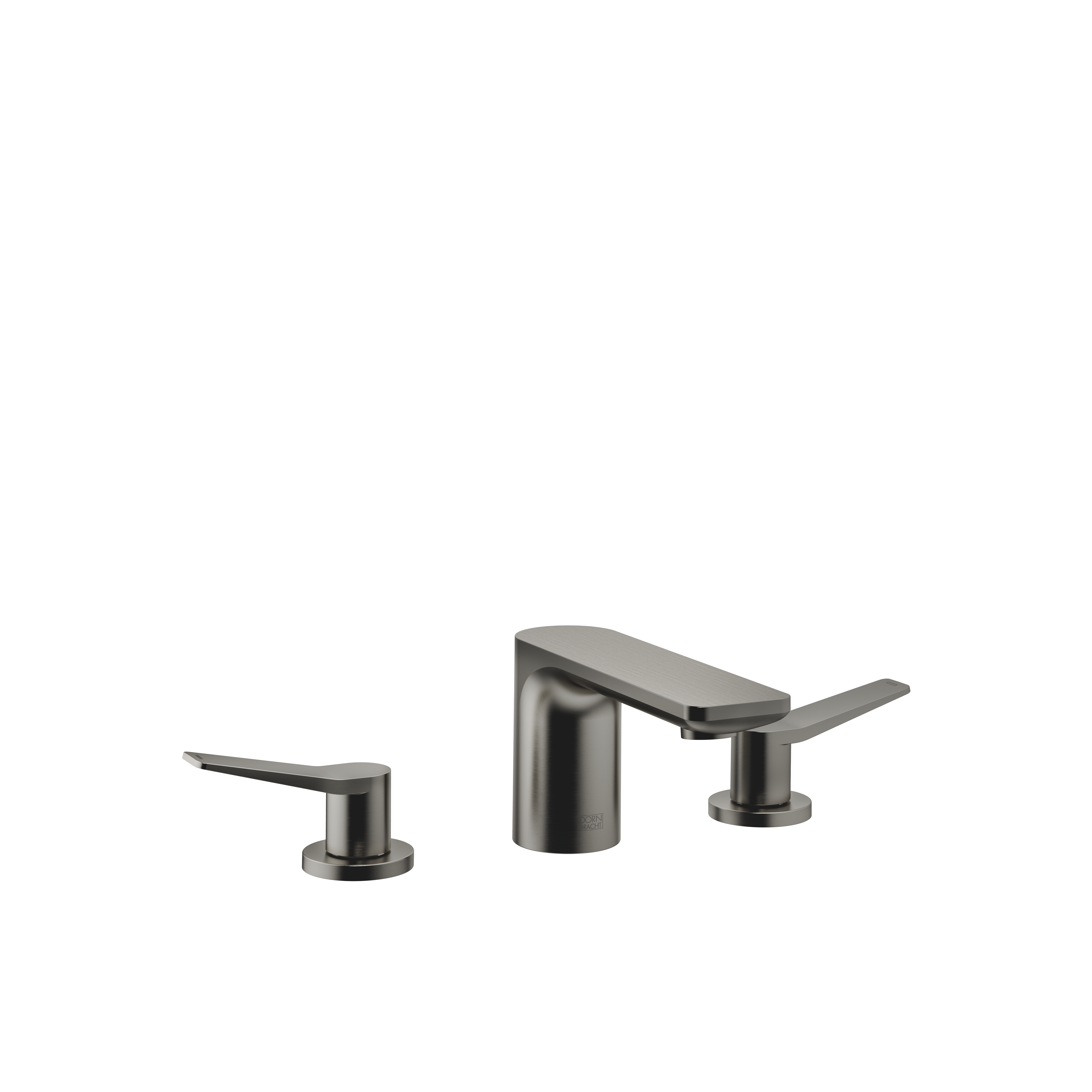 ЛИССЕ Смеситель для раковины на три отверстия со сливным клапаном - Матовая темная платина DornBracht LISSE 20713845-99