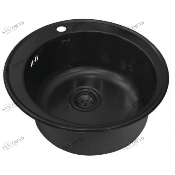 Zorg SZR-510/205 GRAFIT PVD Мойка кухонная круглая Zorg 