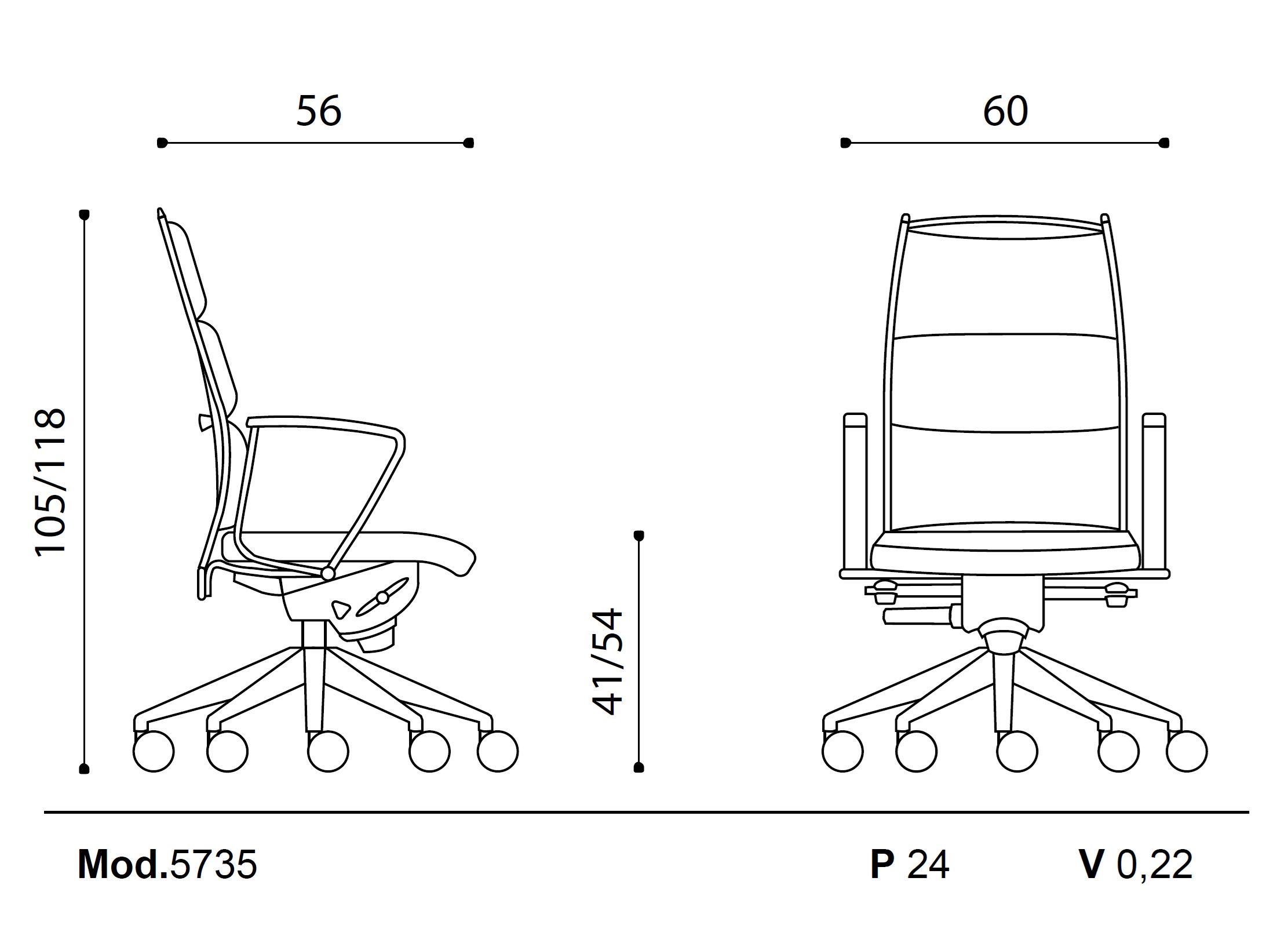 Поворотный операционный офисный стул с подлокотниками Ares Line Link XPlus ARCH-00050953 - Вид №3
