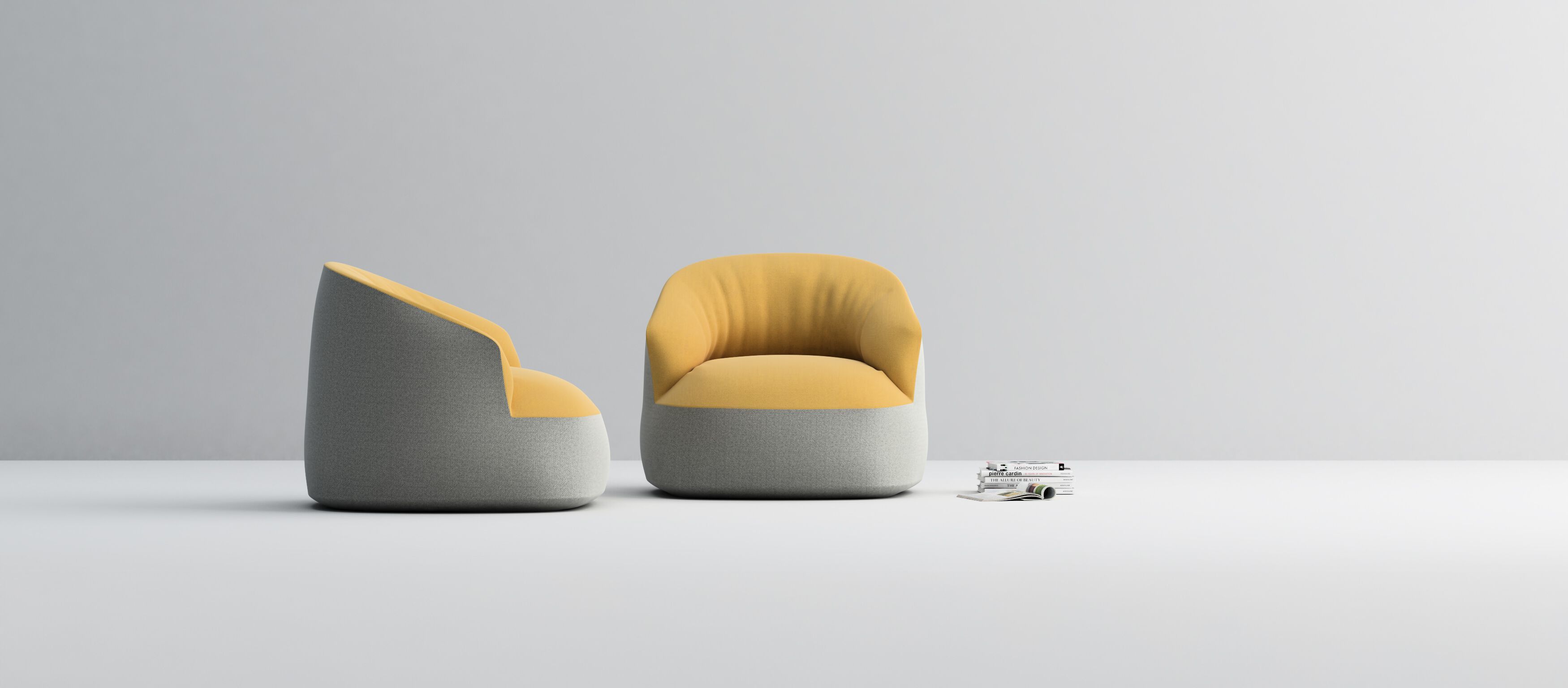 Swivel armchair in fabric or leather Casamania & Horm Edith ARCH-00141769 - Вид №1