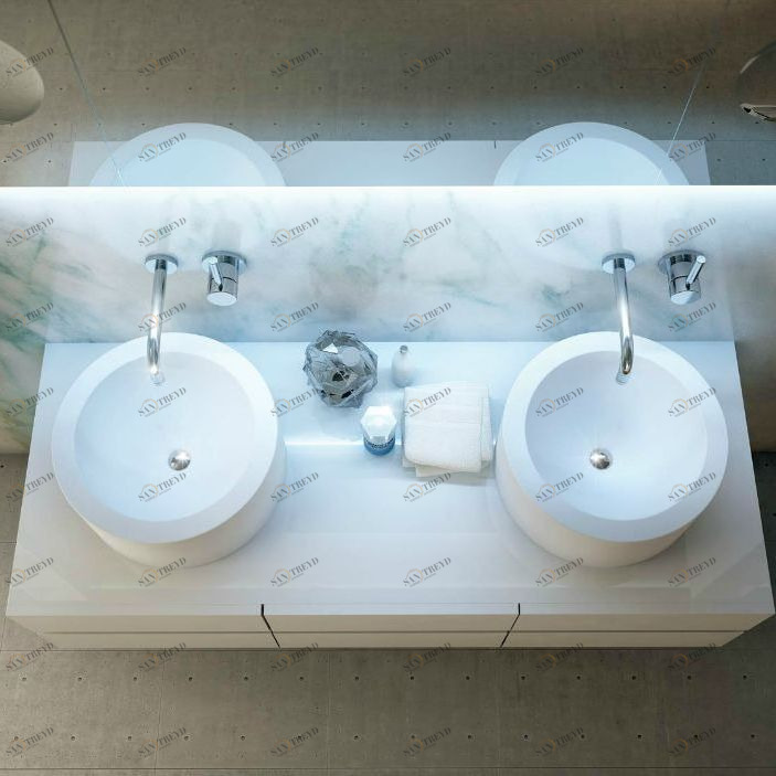 46910 Накладная раковина на столешницу  овальная MOMA Design 