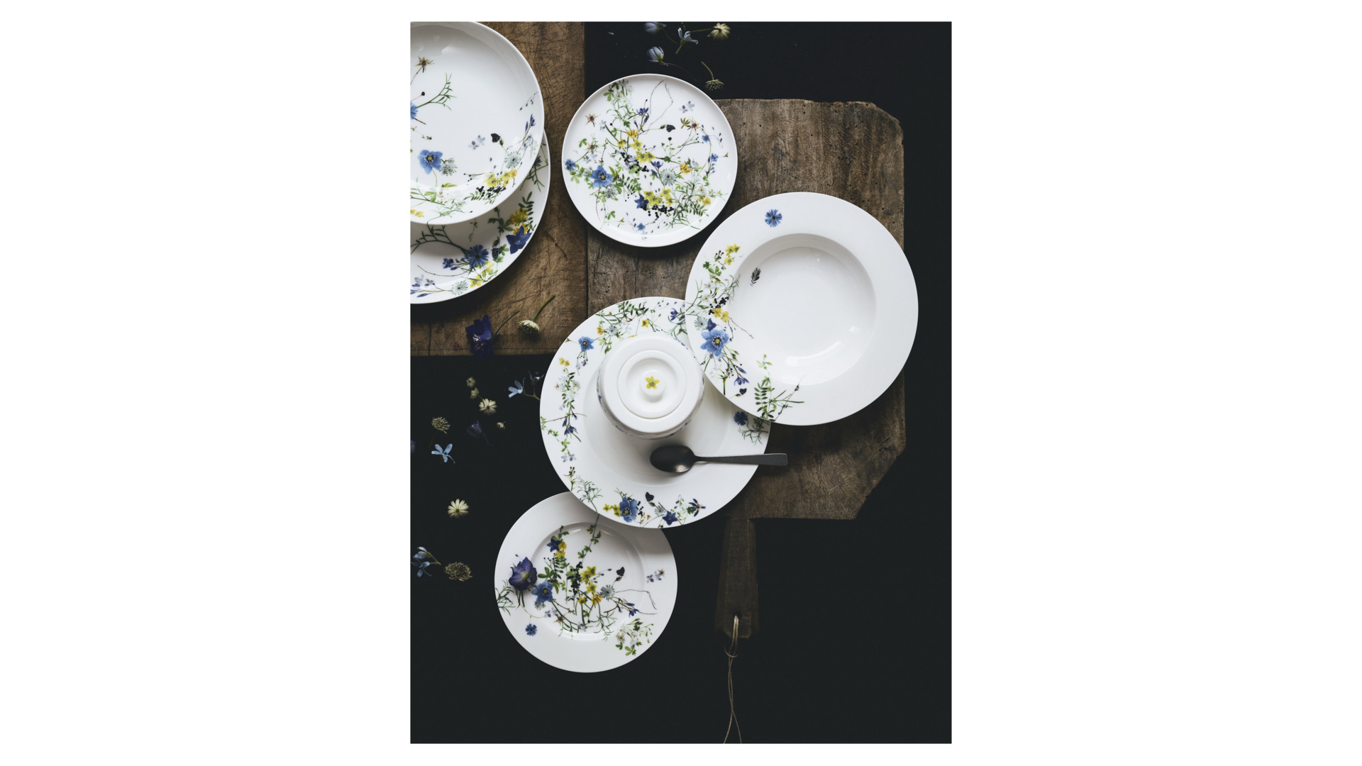 10624777 Rosenthal Тарелка десертная Rosenthal Альпийские цветы 18см, фарфор Фарфор  - Вид №2