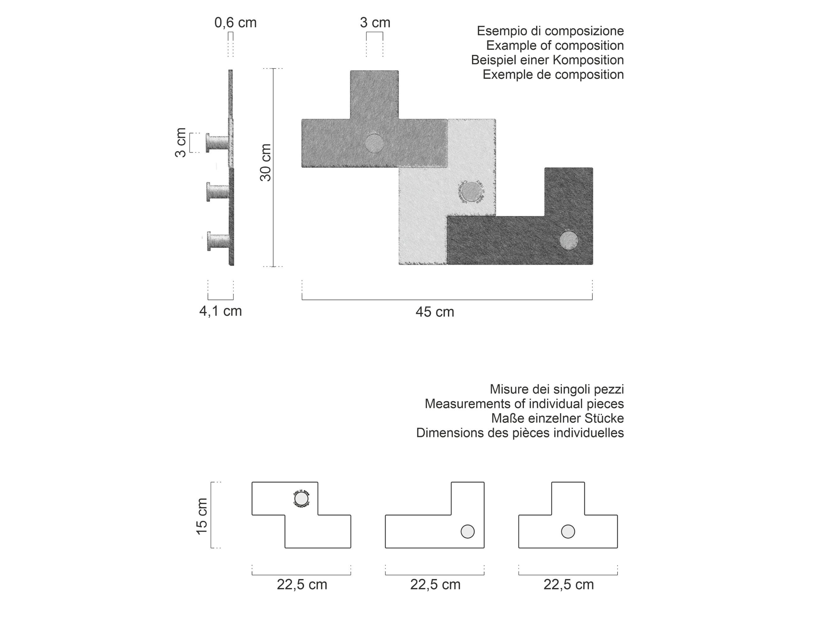 МДФ настенные вешалки CalleaDesign UTUT-3 ARCH-00141903 - Вид №4