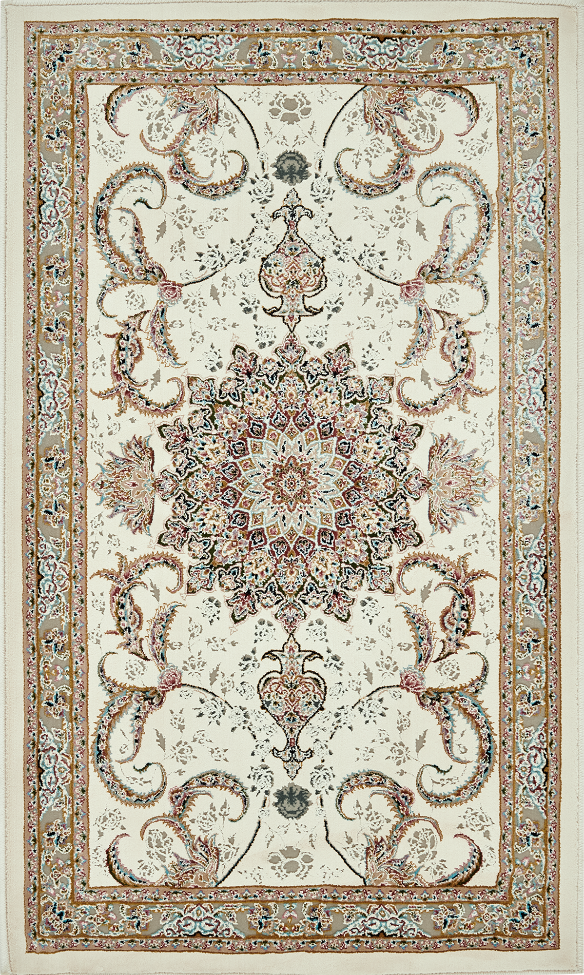 86370489 Ковер полиэстер Viyana 50х80 см цвет кремовый STLM-0068231 Santreyd 