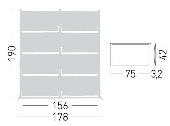 Звукопоглощающая отдельно стоящая офисная перегородка из инженерного пластика GABER GUFO ACOUSTIC KIT 2 ARCH-00062814 - Вид №9