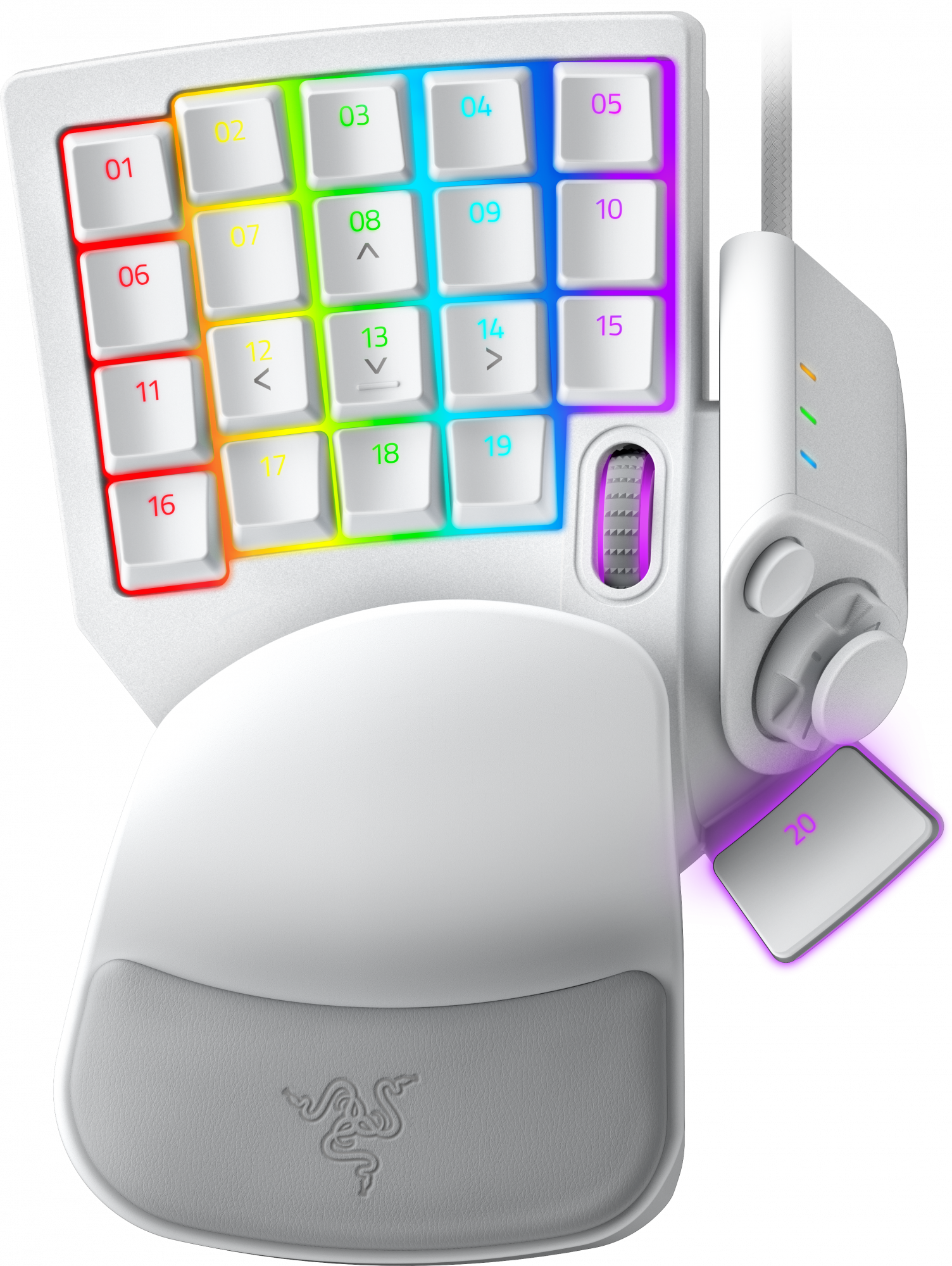 RZ07-03110200-R3M1 tartarus pro – analog optical gaming keypad - mercury – frml packaging Razer Santreyd 