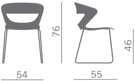 Kastel Стул со штабелируемой салазкой Kicca sun-id-1355412 - Вид №1