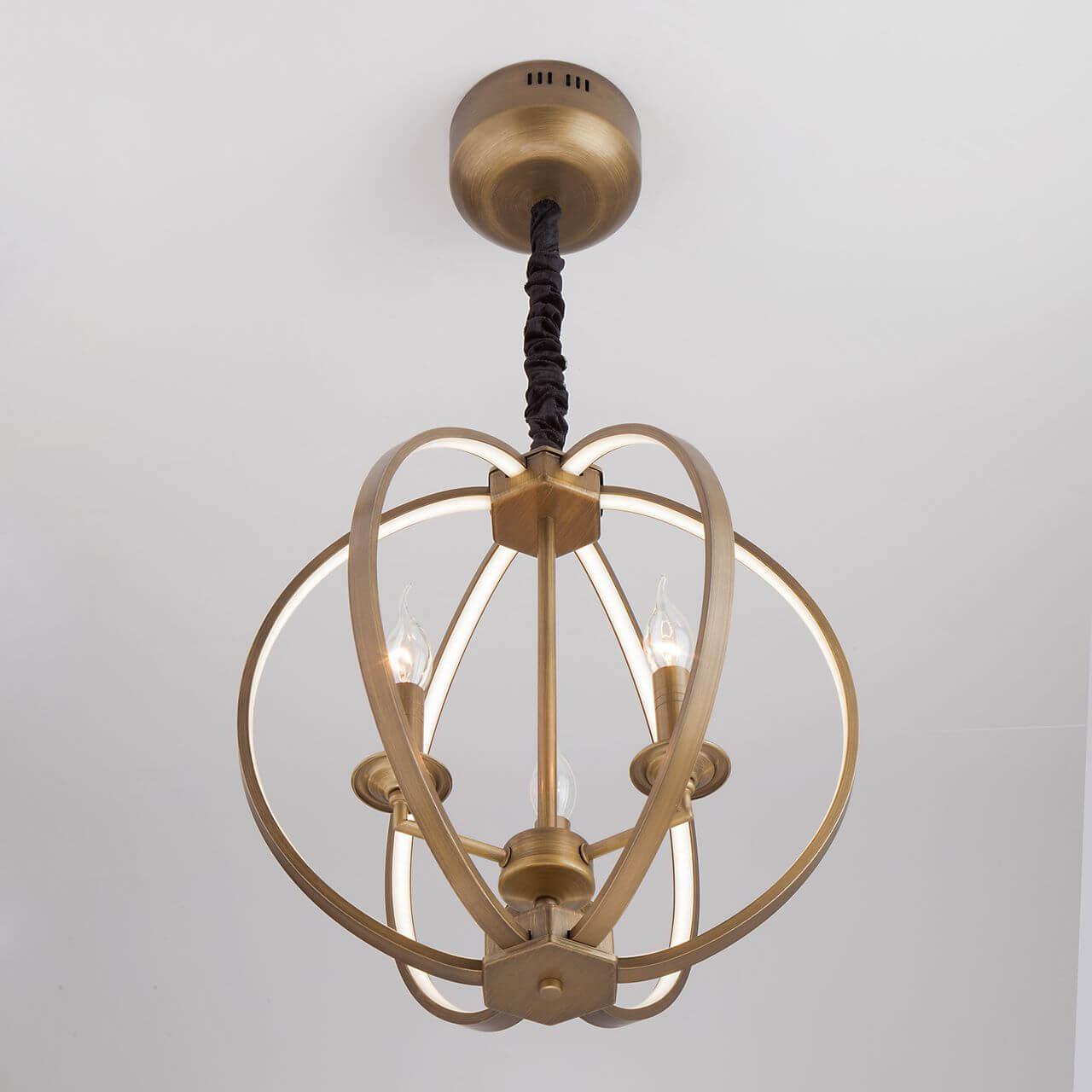 Подвесная люстра Bogates Atlas 424/3 BOGATES ДИЗАЙНЕРСКИЕ, ATLAS, ШАР 187350 Бронза  - Вид №2