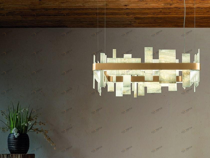 Masiero Подвесной светильник LED из оникса Honicè sun-id-1421034