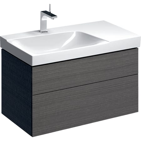 500.516.00.1 Шкафчик для раковины Geberit Xeno² с полкой, с двумя выдвижными ящиками Geberit  - Вид №5