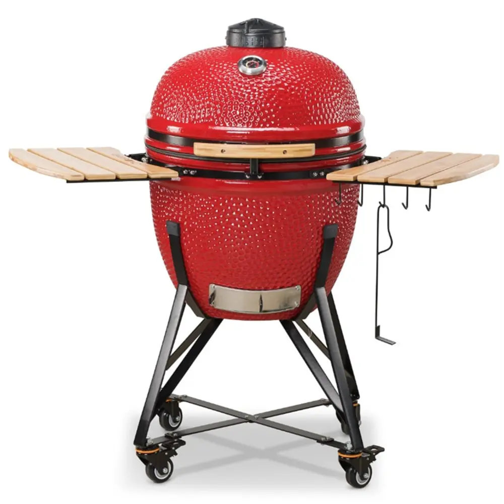 Гриль Kamado Bono Grande 23" ø59 h120 см керамика красный STLM-2040310