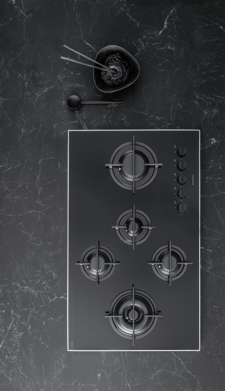 Barazza Газовая встраиваемая стеклокерамическая плита Mizu kasai 1pkm90n - Вид №2