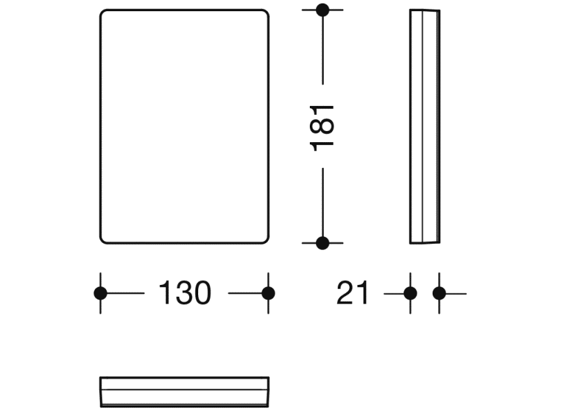 950.50.100XA монтажная пластина с крышкой HEWI Stützen  - Вид №1