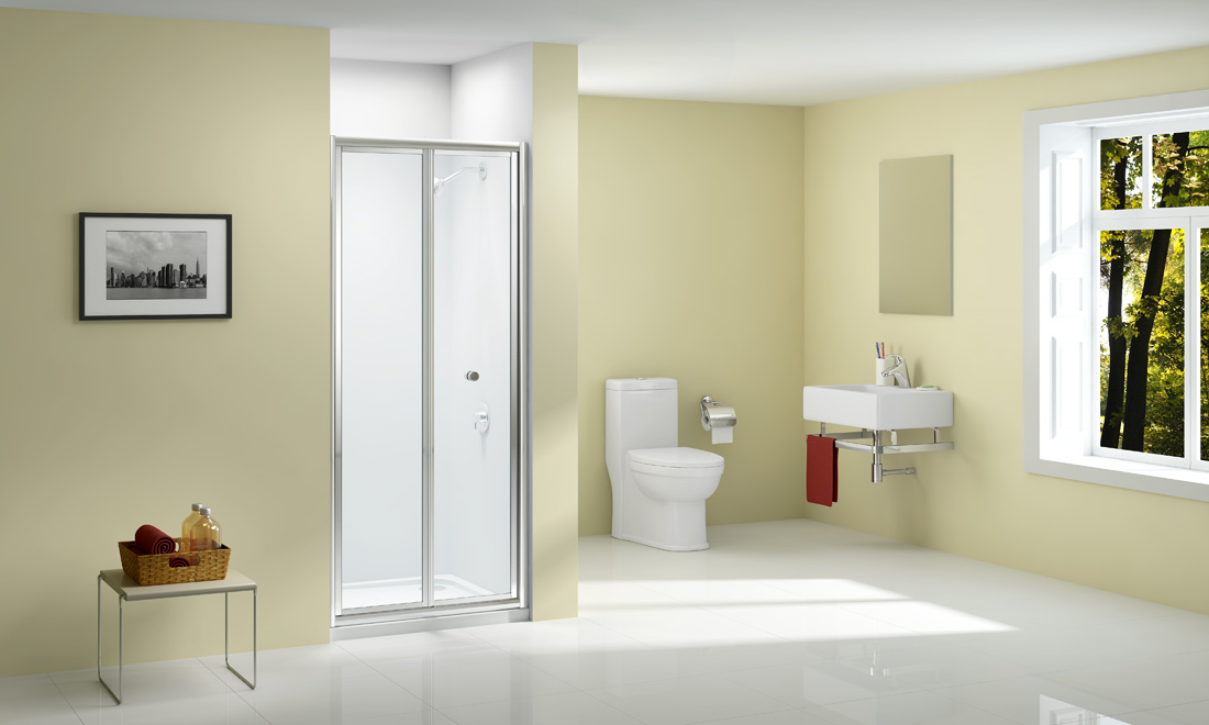 Дверь душевая для установки с боковой панелью A1200C0 Merlyn Ionic Хромированный  - Вид №1