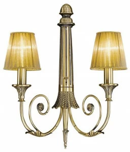 Possoni Illuminazione Настенный светильник из сатина с абажуром из органзы Dafne 1591/a2