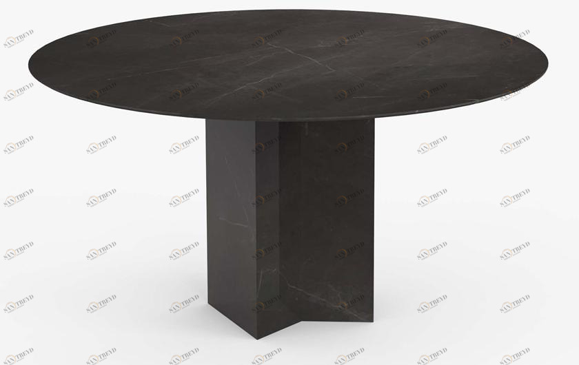 Miter Круглый обеденный стол из керамогранита Uve sun-id-1485686