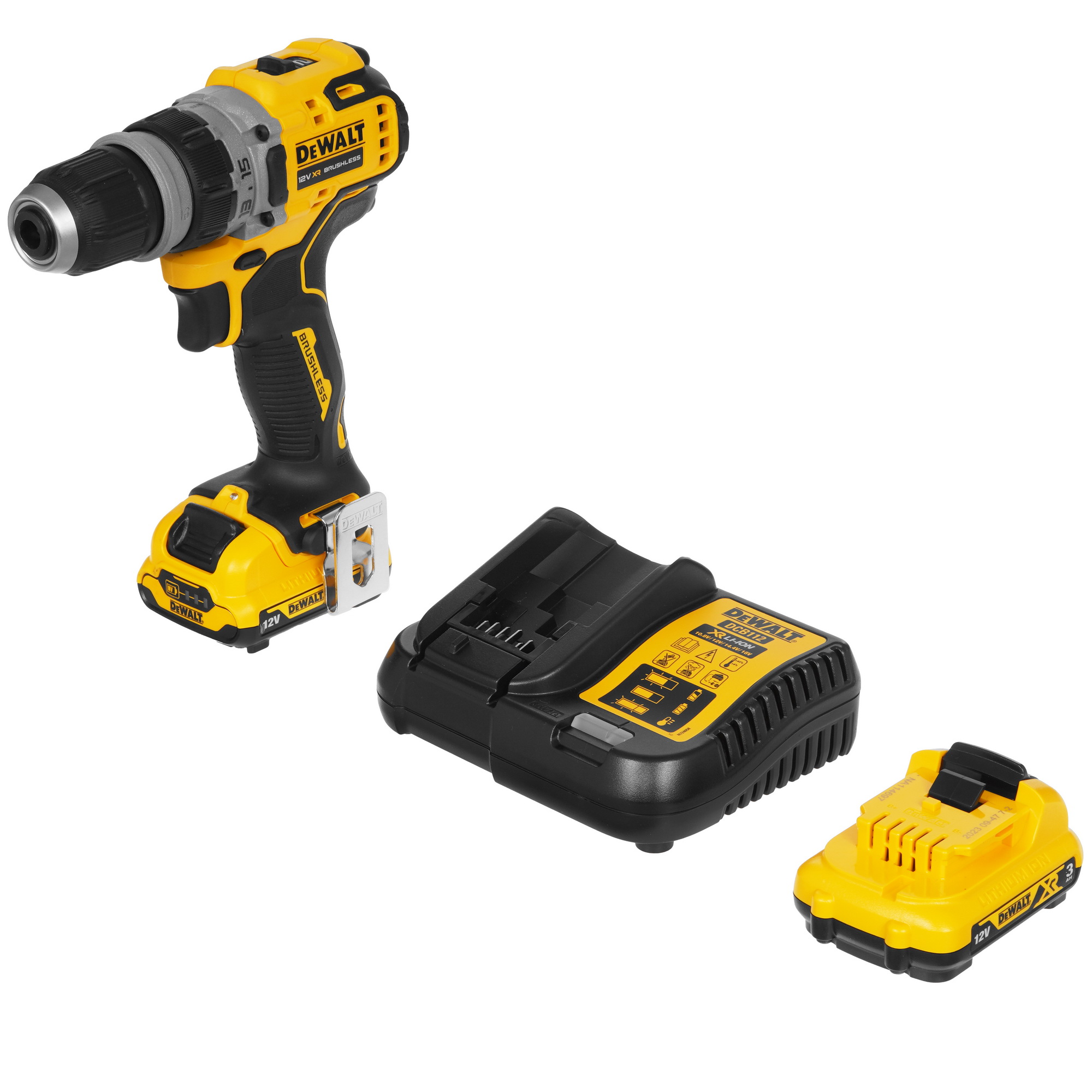 Дрель-шуруповерт DeWalt DCD703L2T-QW XR 10.8/12V 5437861 STDN-0116199 - Вид №1