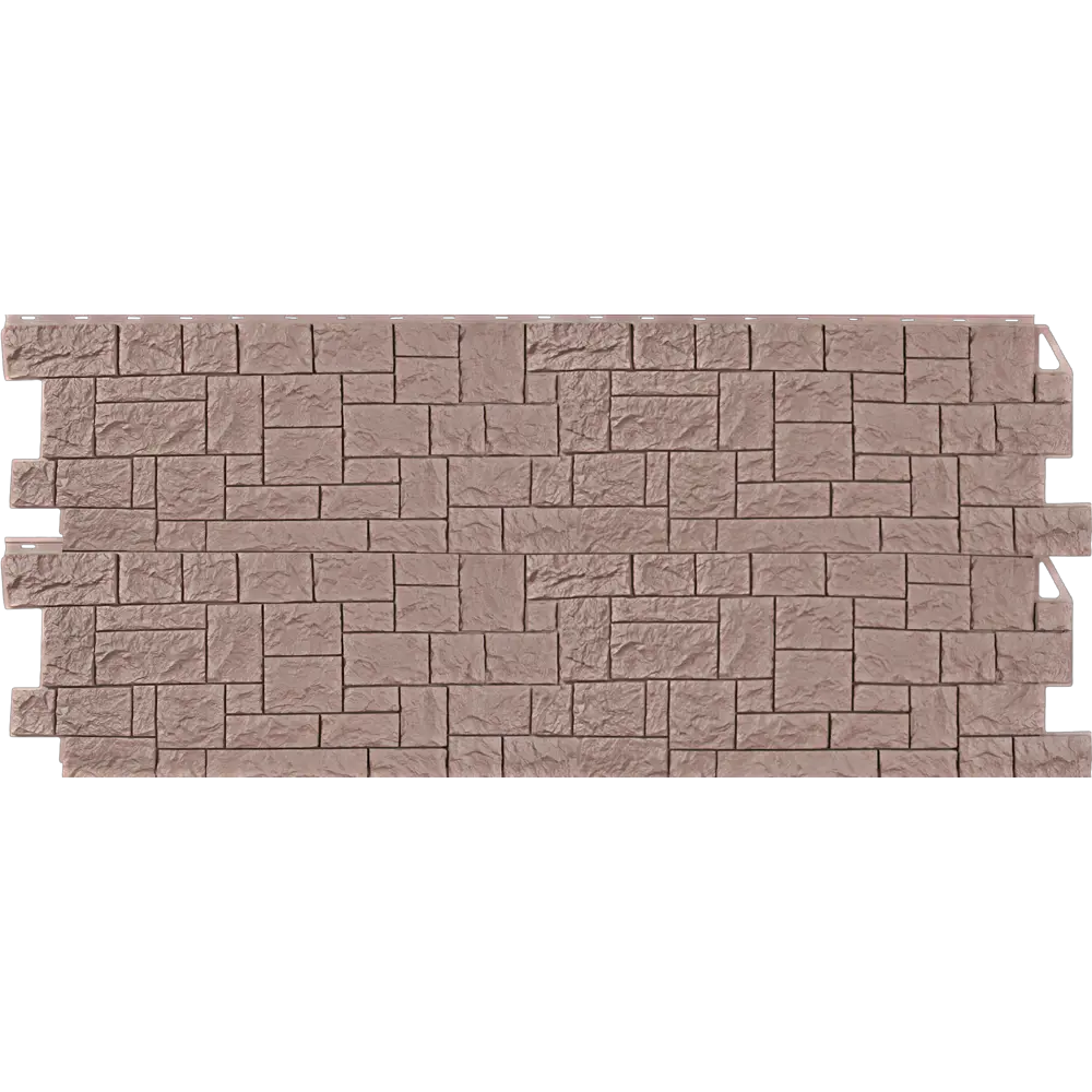 Фасадная панель FineBer Камень дикий цвет терракотовая STLM-2133995 - Вид №2