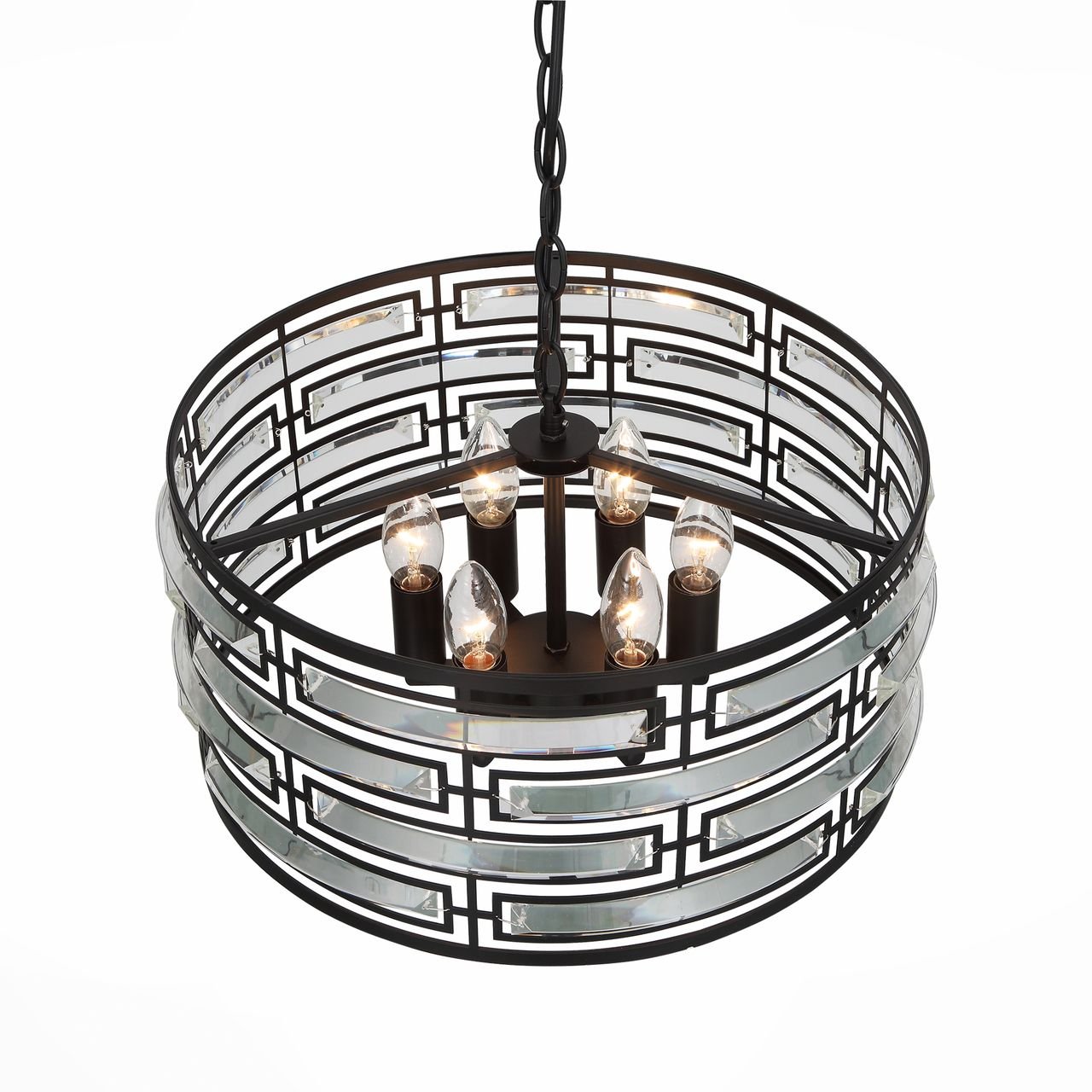 Подвесная люстра ST Luce Chiarezza SL665.403.06 ST LUCE ДИЗАЙНЕРСКИЕ, CHIAREZZA 109243 Черный  - Вид №2