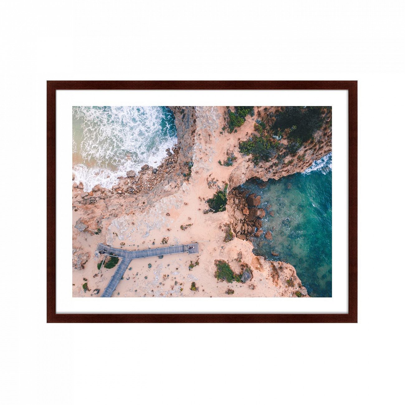 Арт-фотография в деревянной раме 78,5х100 см Melbourne, Australia КАРТИНЫ В КВАРТИРУ  264832 Белый;голубой;разноцветный  - Вид №1