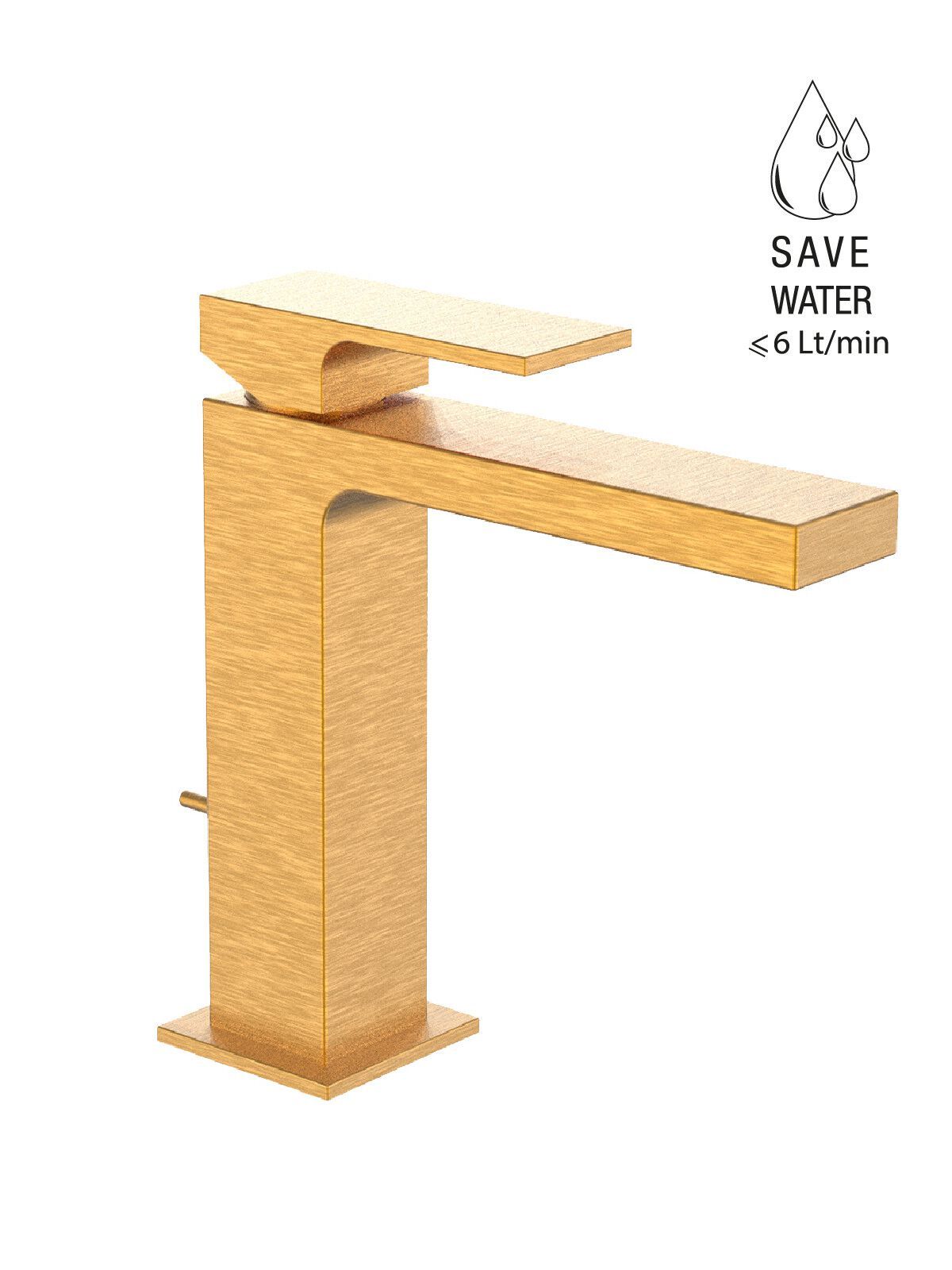 Однорычажный смеситель для раковины с раковиной Rubinetterie Frattini Vita Due ARCH-00058733 - Вид №7