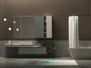 Birex Лаковая тумба под умывальник с ящиками 45