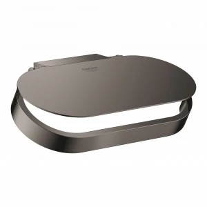 Держатель для туалетной бумаги GROHE Selection, с крышкой, темный графит глянец (41069A00)