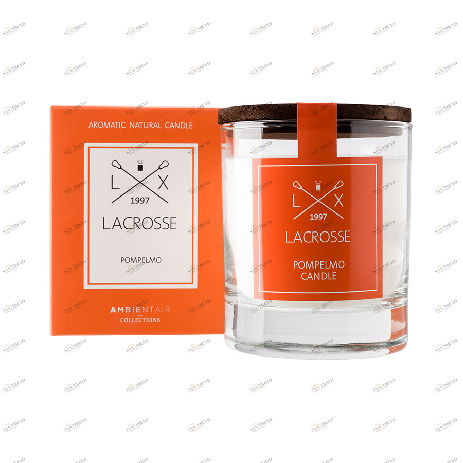 Свеча ароматическая в стекле "Грейпфрут" AMBIENTAIR  00-3880949 Оранжевый 