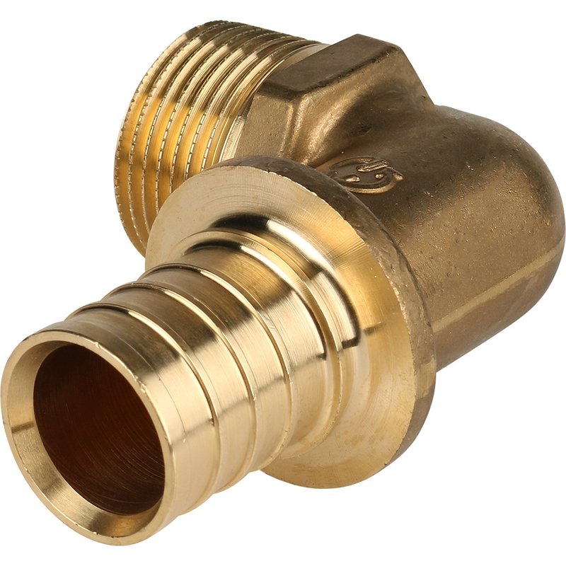 Угольник-переходник НР 16x1/2" аксиальный для труб из сшитого полиэтилена STOUT SFA0005001612 - Вид №1