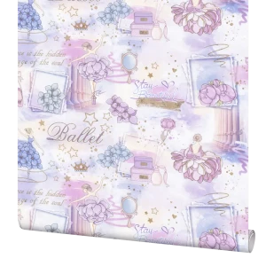 Palitra Home Ballet: Флизелиновые обои нежно-розового оттенка 84756202