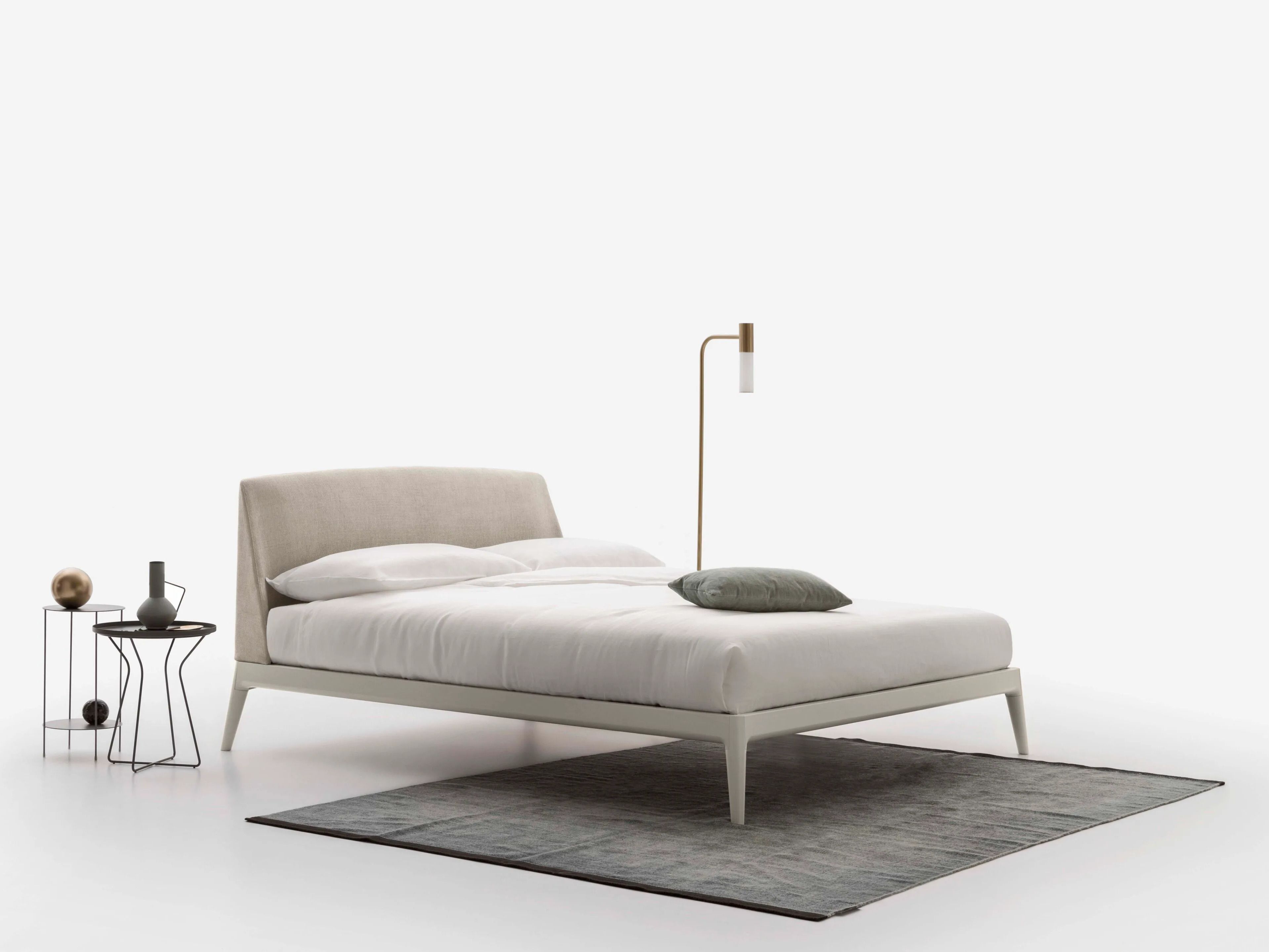 Деревянная двуспальная кровать с мягким изголовьем Alf DaFrè ECATE ARCH-00018494 - Вид №2