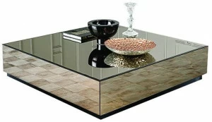 Casamilano Низкий квадратный журнальный столик из зеркального стекла