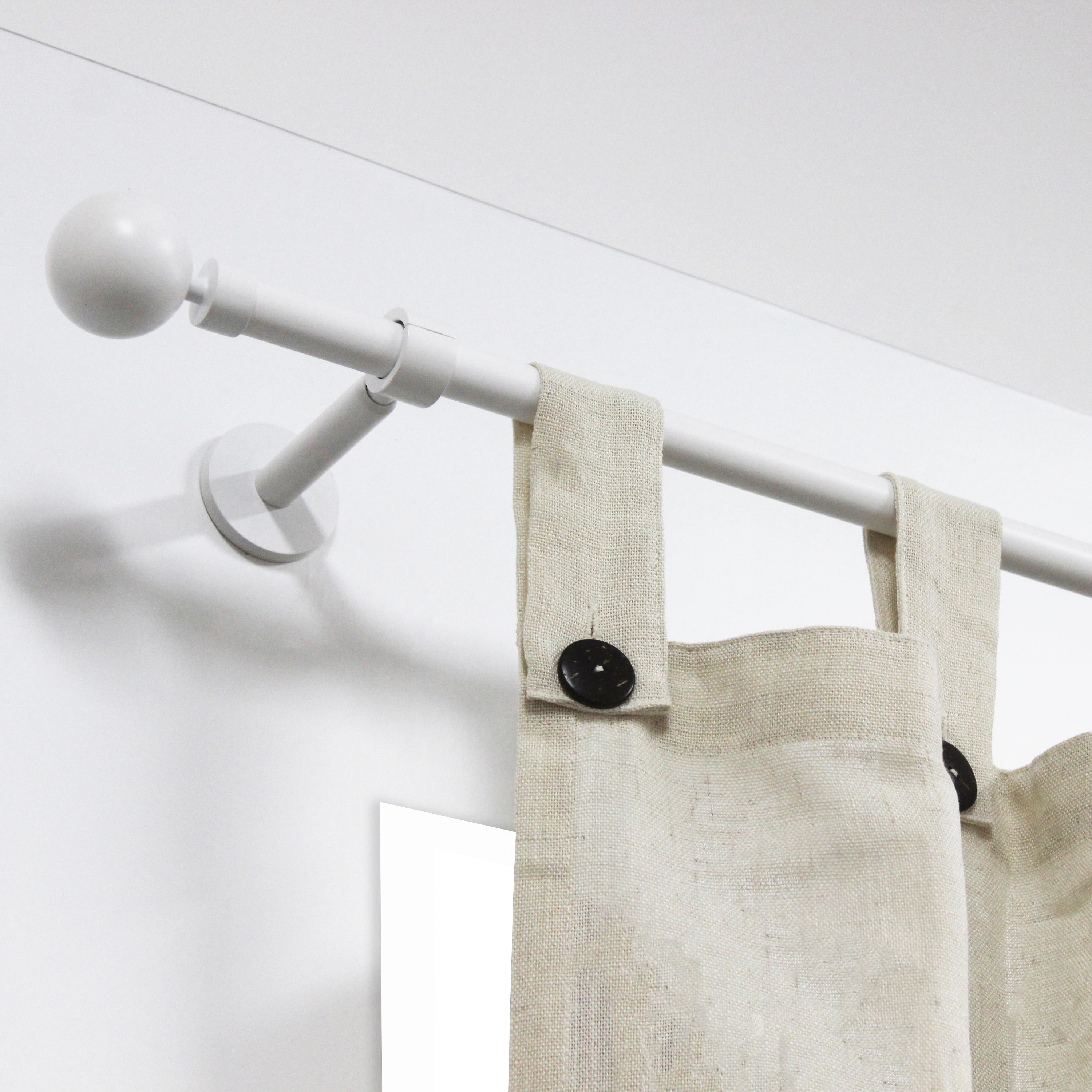 INSPIRE Наконечники для карнизов «Классический шар» белые матовые 6 см 82549300 STLM-0029517 - Вид №4