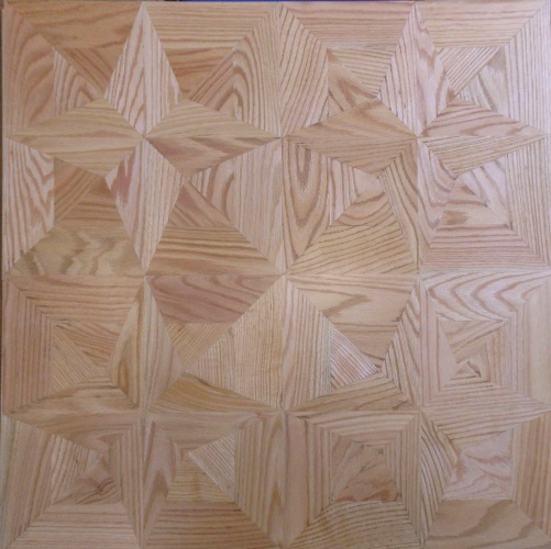 Модульный паркет Светла Инженерный модульный паркет Звезда Dream Castle Модель 74 Красный Лак Дуб Селект (Гладкая) 418х418 мм 26006000303 - Вид №1