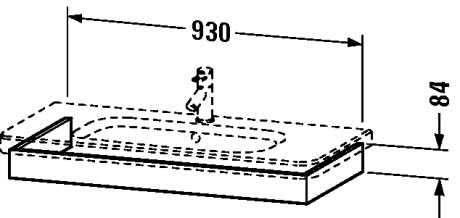 DS608204949 Подвесная раковина настенная овальная Duravit Durastyle - Вид №1