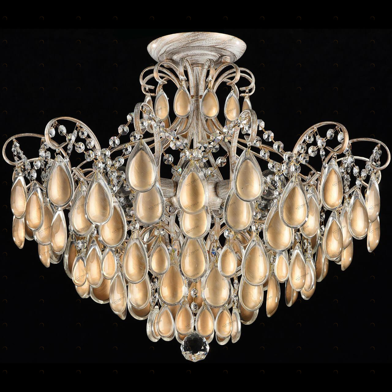 Потолочная люстра Freya Chabrol FR2302-CL-06-WG FREYA ДИЗАЙНЕРСКИЕ, CHABROL 183591 Золотой 