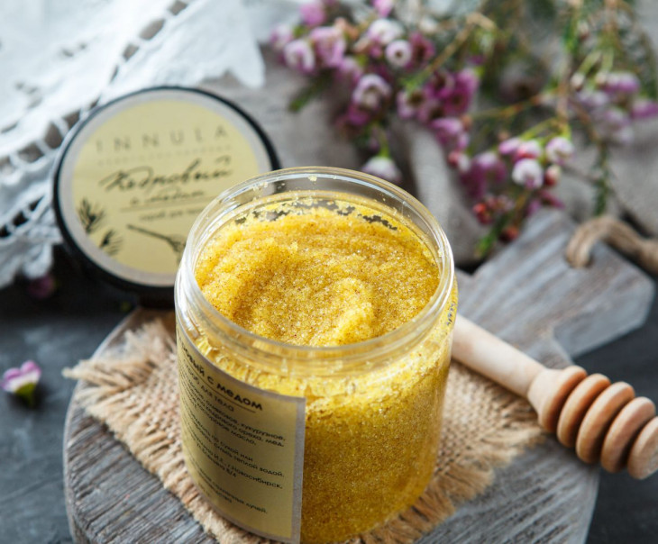 4214 Скраб для тела "Медово-кедровый" Вкусляндия  - Вид №1