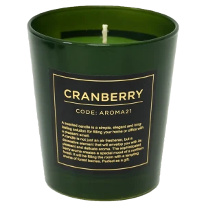 Свеча ароматическая Cranberry цвет зелёный 82625942 STLM-2066422