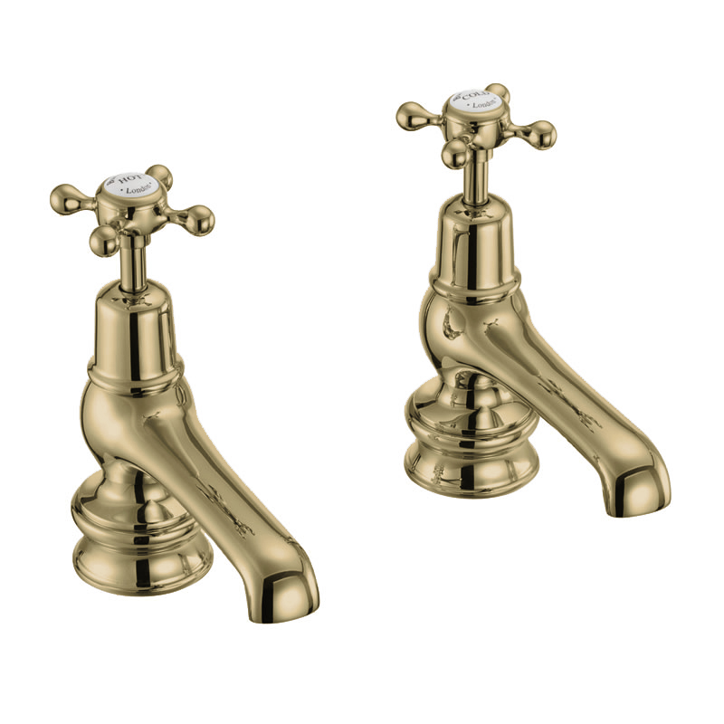 Burlington Кран для бассейна Claremont Regent 5 " Полный оборот с черным акцентом в Chrome CLR2 BLA  - Вид №3