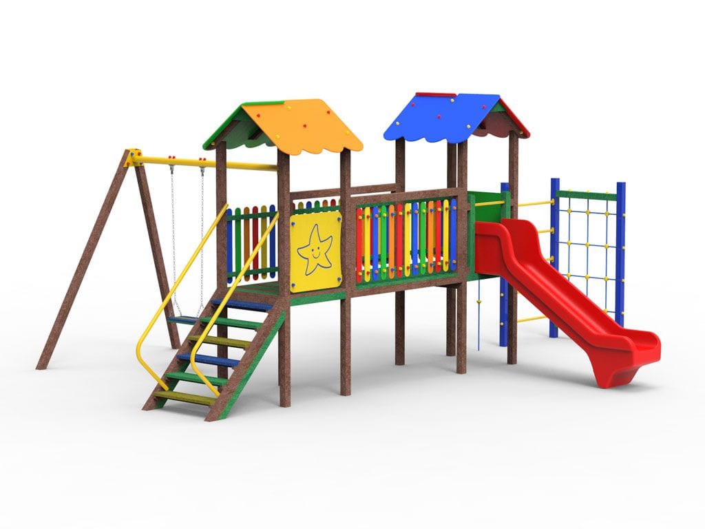 Рециркулированная пластиковая игровая структура EUROCOMITALIA COMBI CASTLE ARCH-00109034