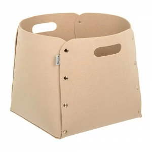 Корзина складная фетровая 27 л бежевая Qwerty QWERTY  00-3971605 Бежевый