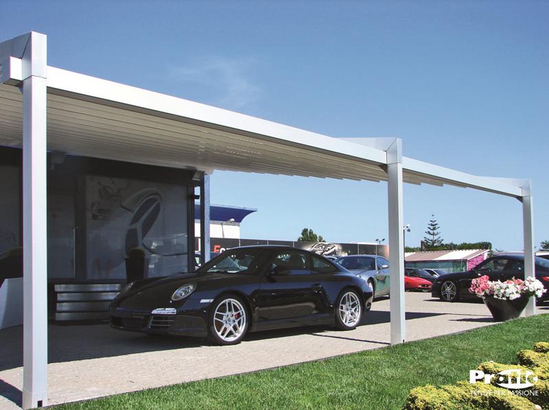 PRATIC F.lli ORIOLI Алюминиевая пергола со сдвижной крышкой Tecnic sun-id-1349360 - Вид №4