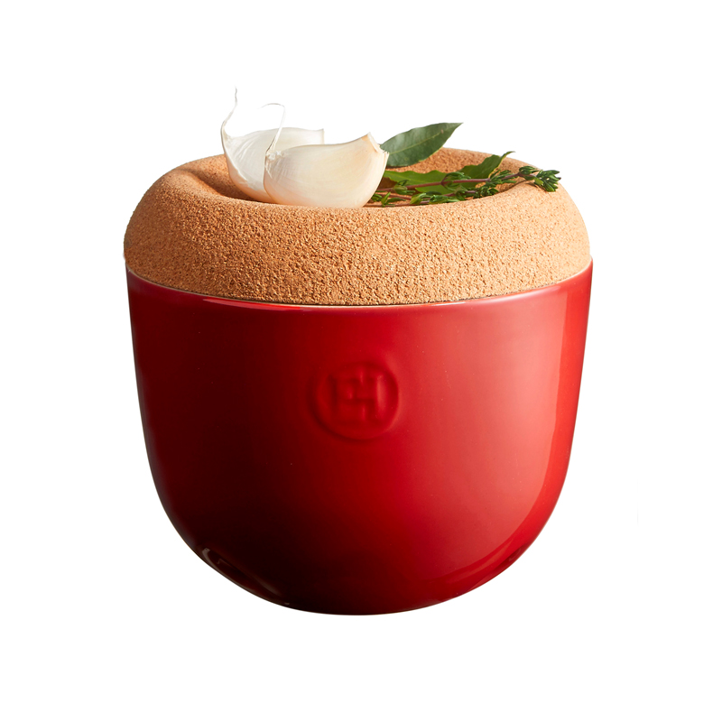 Емкость для хранения чеснока гранат 14,5 см Emile Henry EMILE HENRY  00-3951689 Красный  - Вид №3