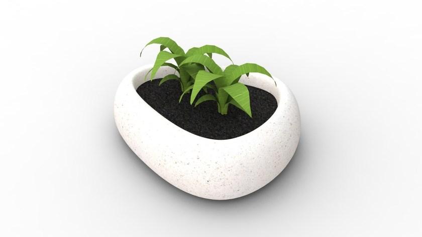 Manufatti Viscio Низкий горшок для общественных мест из реконструированного камня sun-id-1396845 - Вид №3