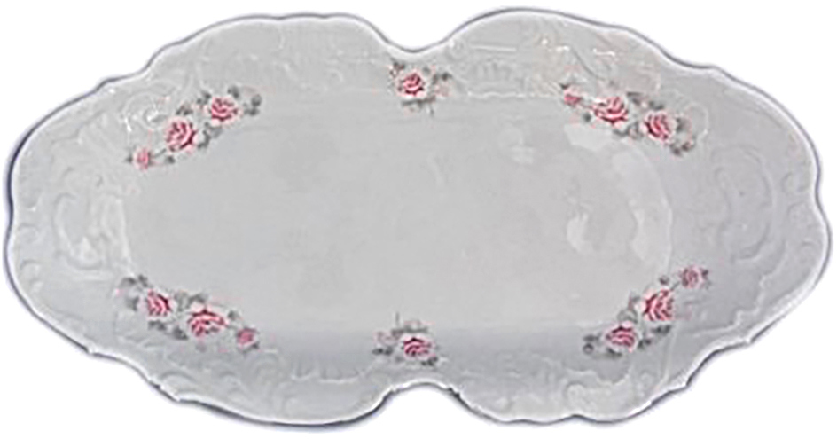 91000105 Блюдо сервировочное 230396 23x36 см фарфор цвет белый Rococo STLM-0432848 CMIELOW